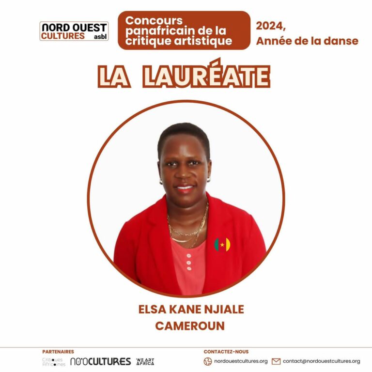 PRIX DE LA CRITIQUE D’ART EN AFRIQUE, 2024 : Elsa Kane NJIALE, lauréate 