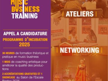 Appel à candidature: La deuxième session du Programme d'incubation des « Music Business Training» de l'Escale Bantoo s’ouvre en Juin 2025.