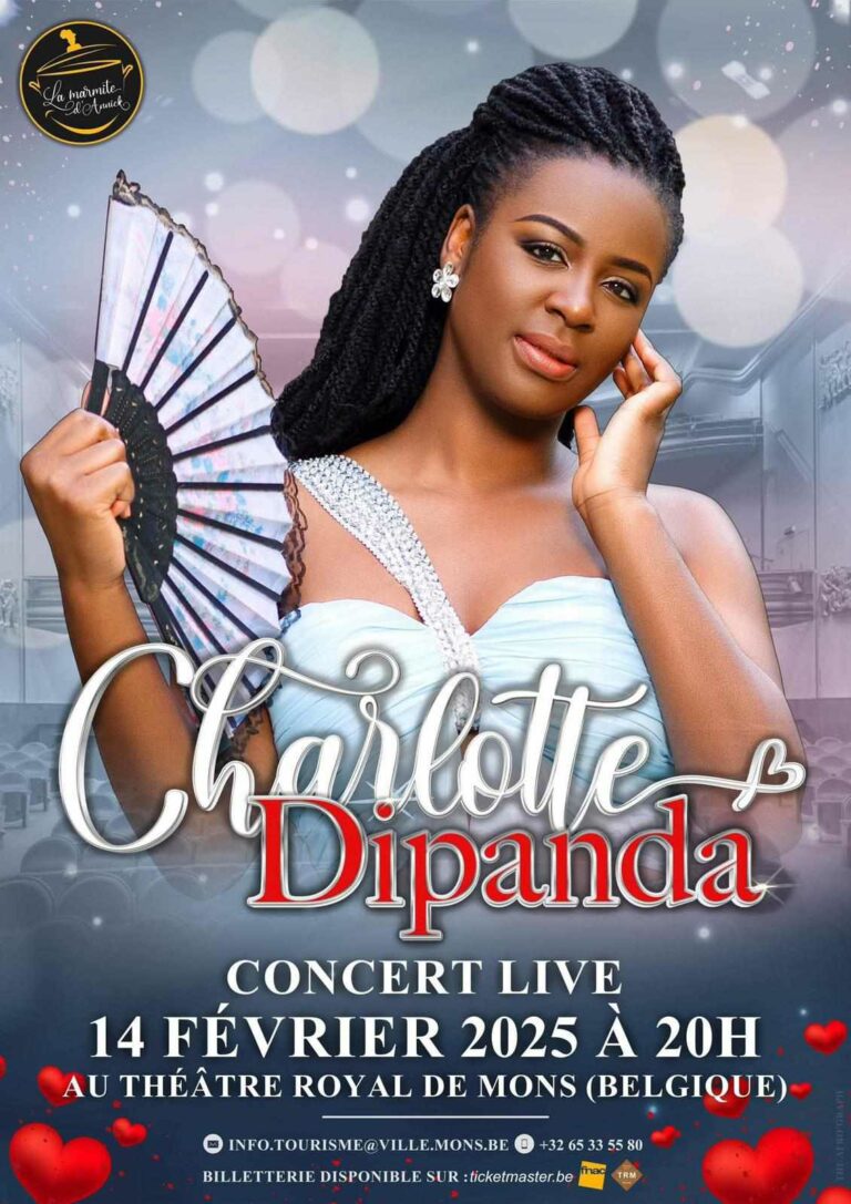 Concert: Charlotte Dipanda sera en live en Belgique pour la Saint Valentin