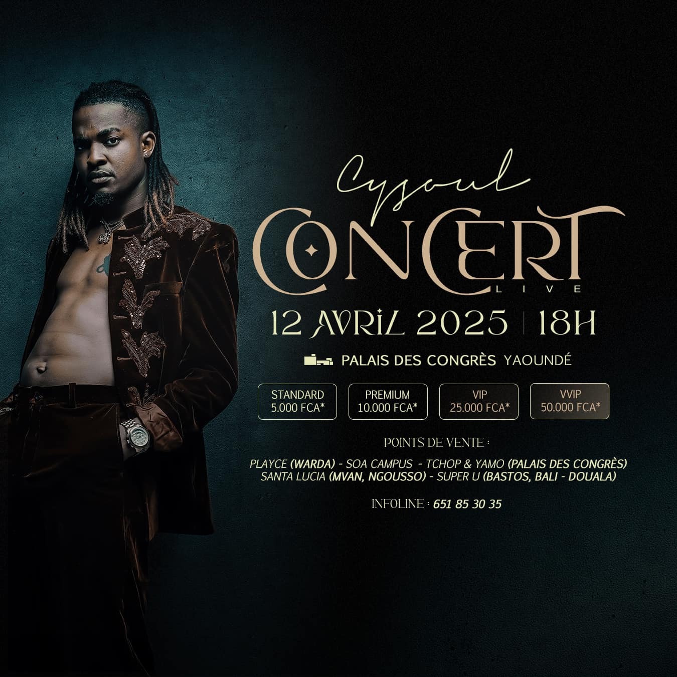 Concert : Cysoul annonce un show au paposy