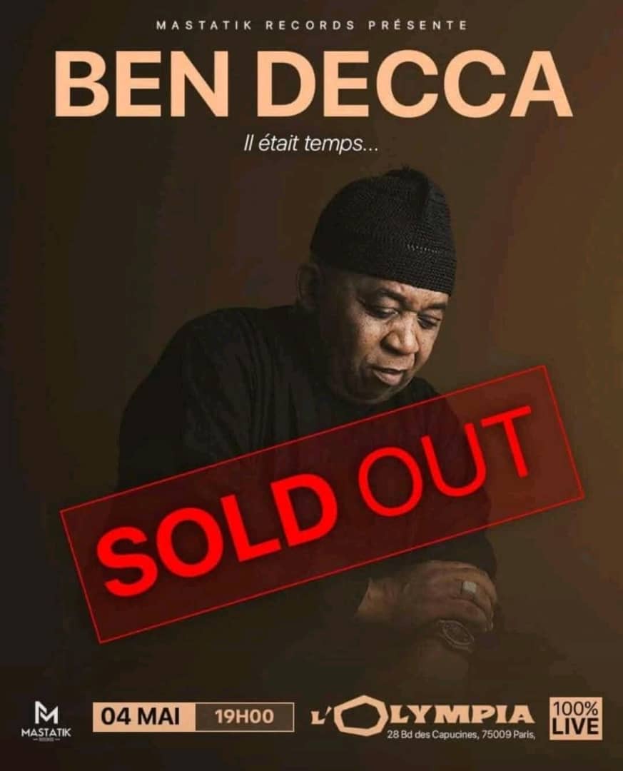 Ben Decca à l’Olympia de Paris : 40 ans de carrière, une salle mythique pour une légende du makossa