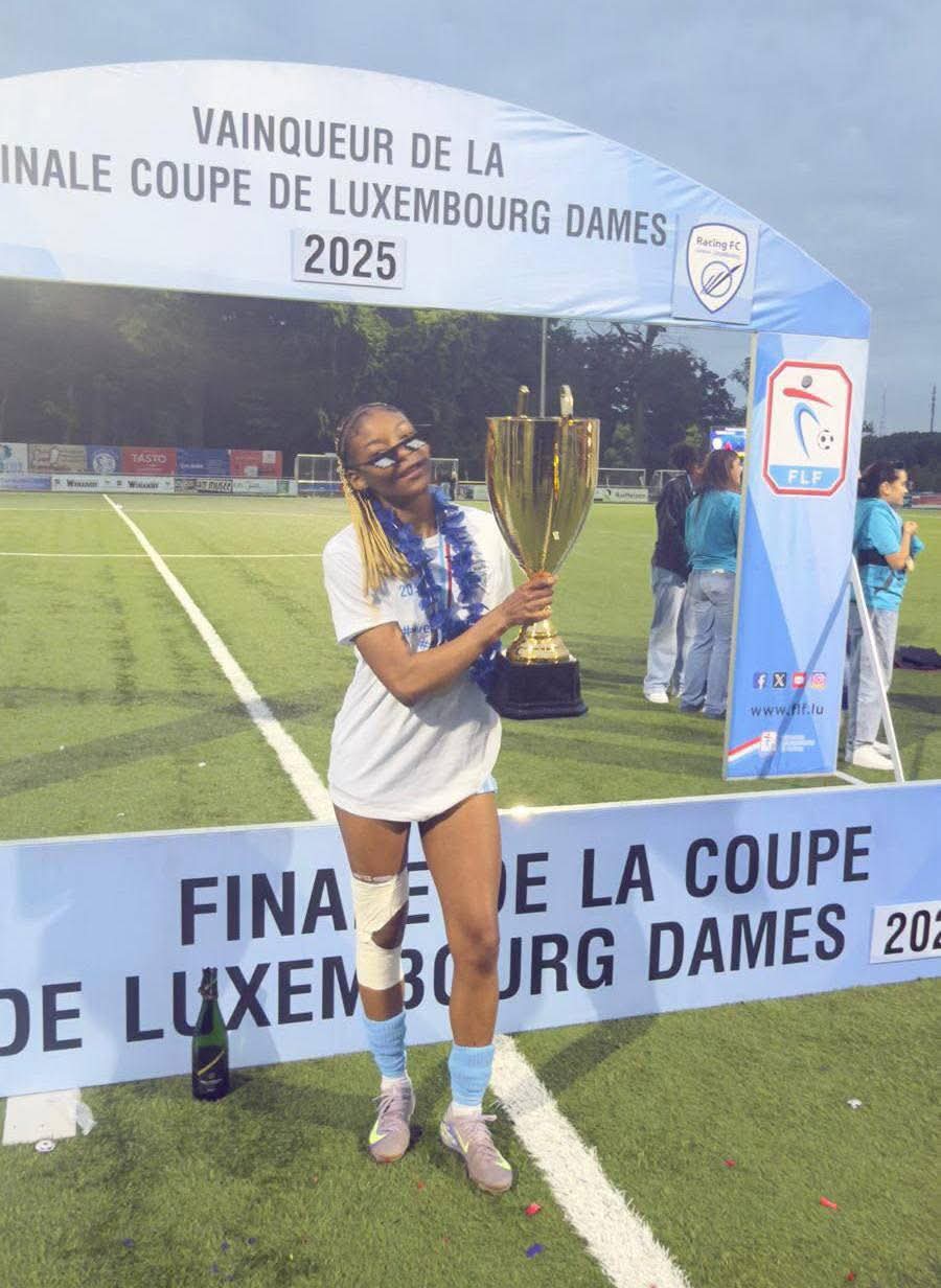 Division 1 Féminine de Football du Luxembourg 2024-2025 : Mireille Tchengang, vainqueure de la coupe et du championnat