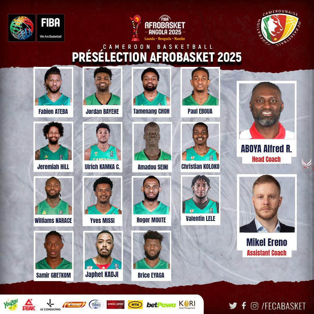 Afrobasket Angola 2025 : une présélection historique avec trois joueurs NBA pour le Cameroun