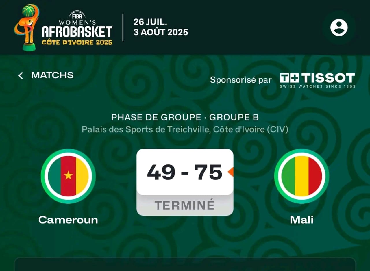 Afrobasket Dames 2025 : le Mali se balade face au Cameroun et termine invaincu dans son groupe