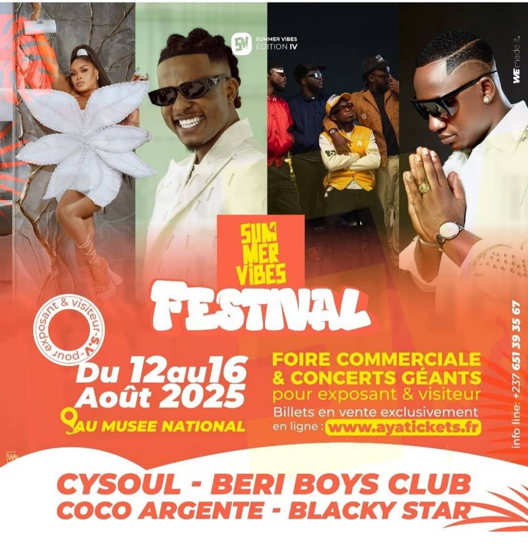 Summer Vibes Festival 2025 : les plus grandes stars camerounaises réunies à Yaoundé
