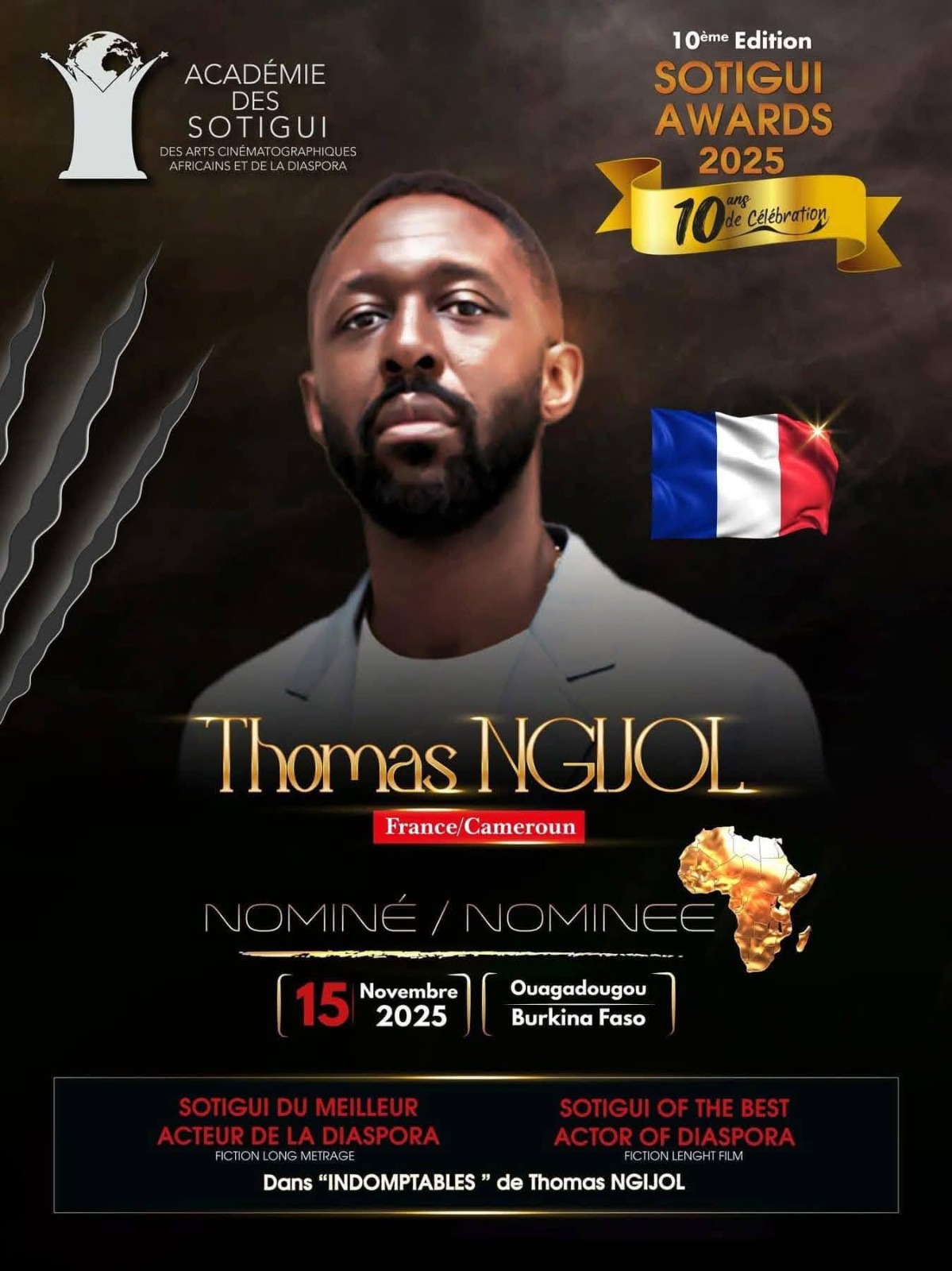 Sotigui Awards : les votes sont ouverts, quatre Camerounais en lice