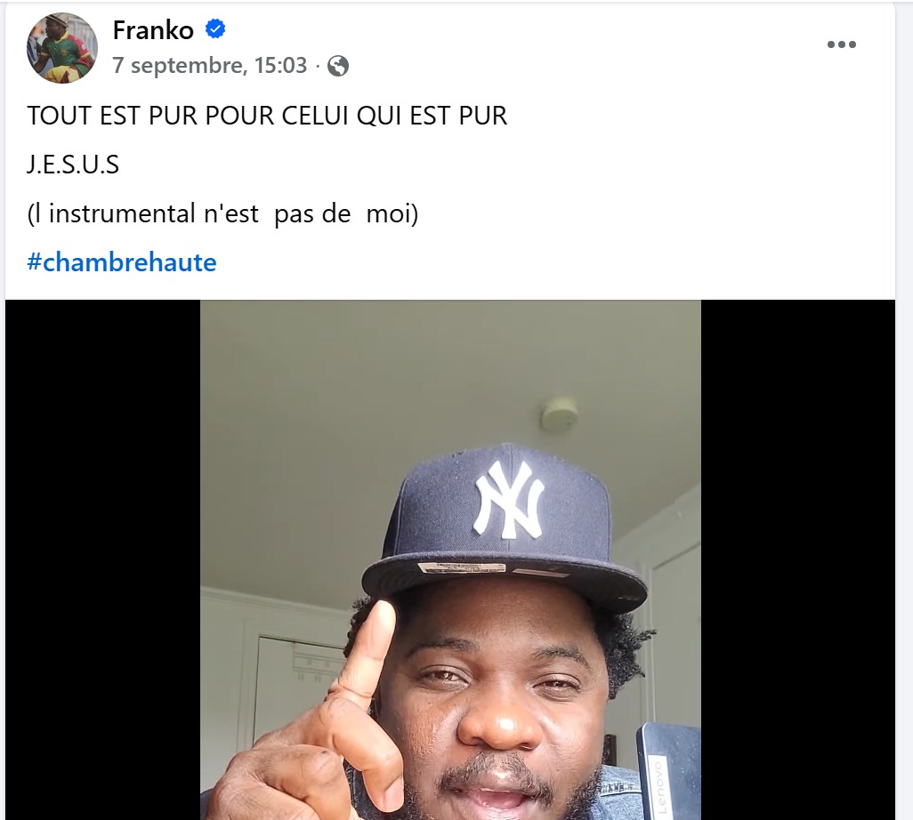 Reconversion : de la musique mondaine au gospel, Franko continue de chanter pour le Christ