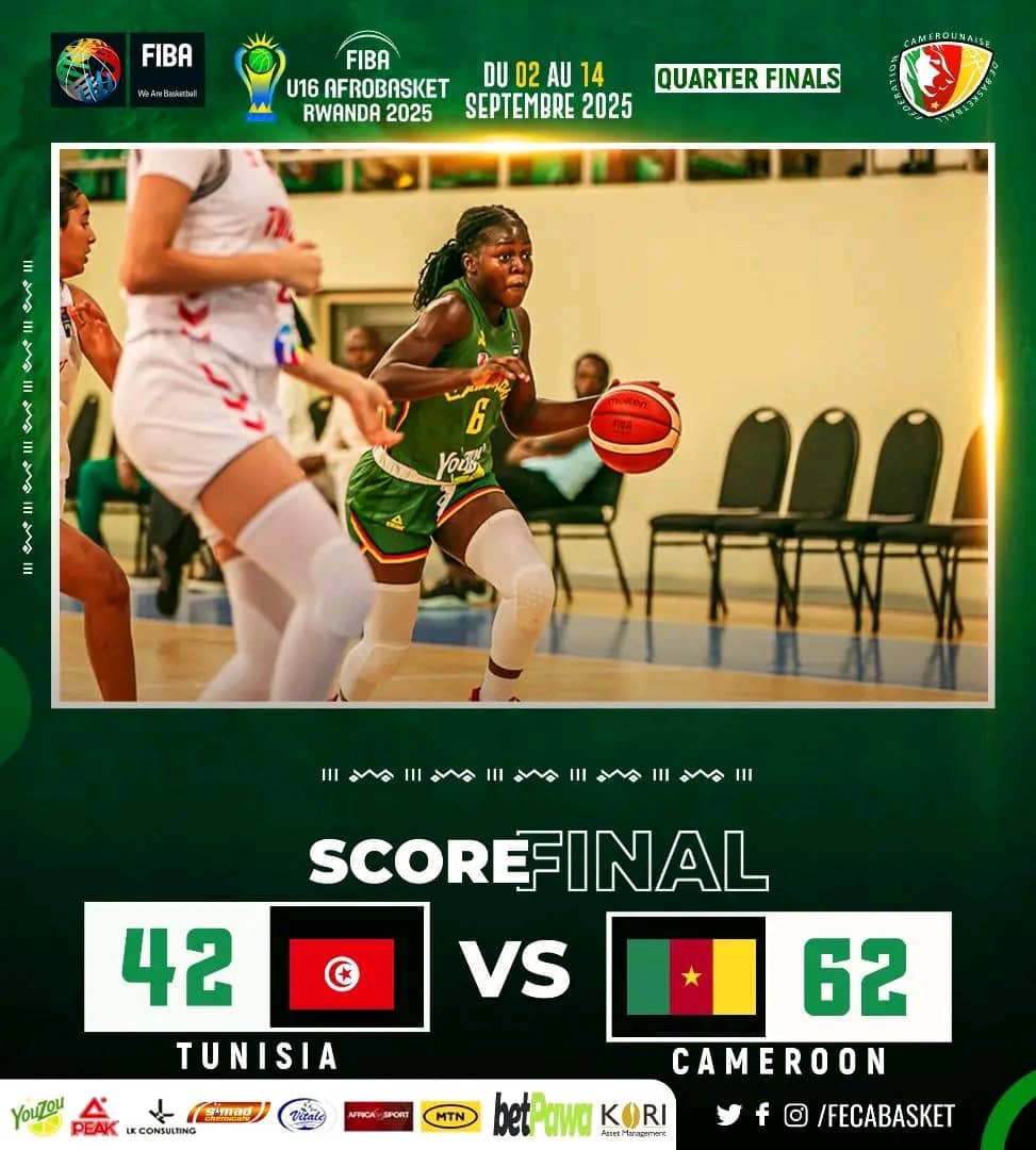 Afrobasket U16: Marie Messina en mode MVP, le Cameroun s’offre le dernier carré 