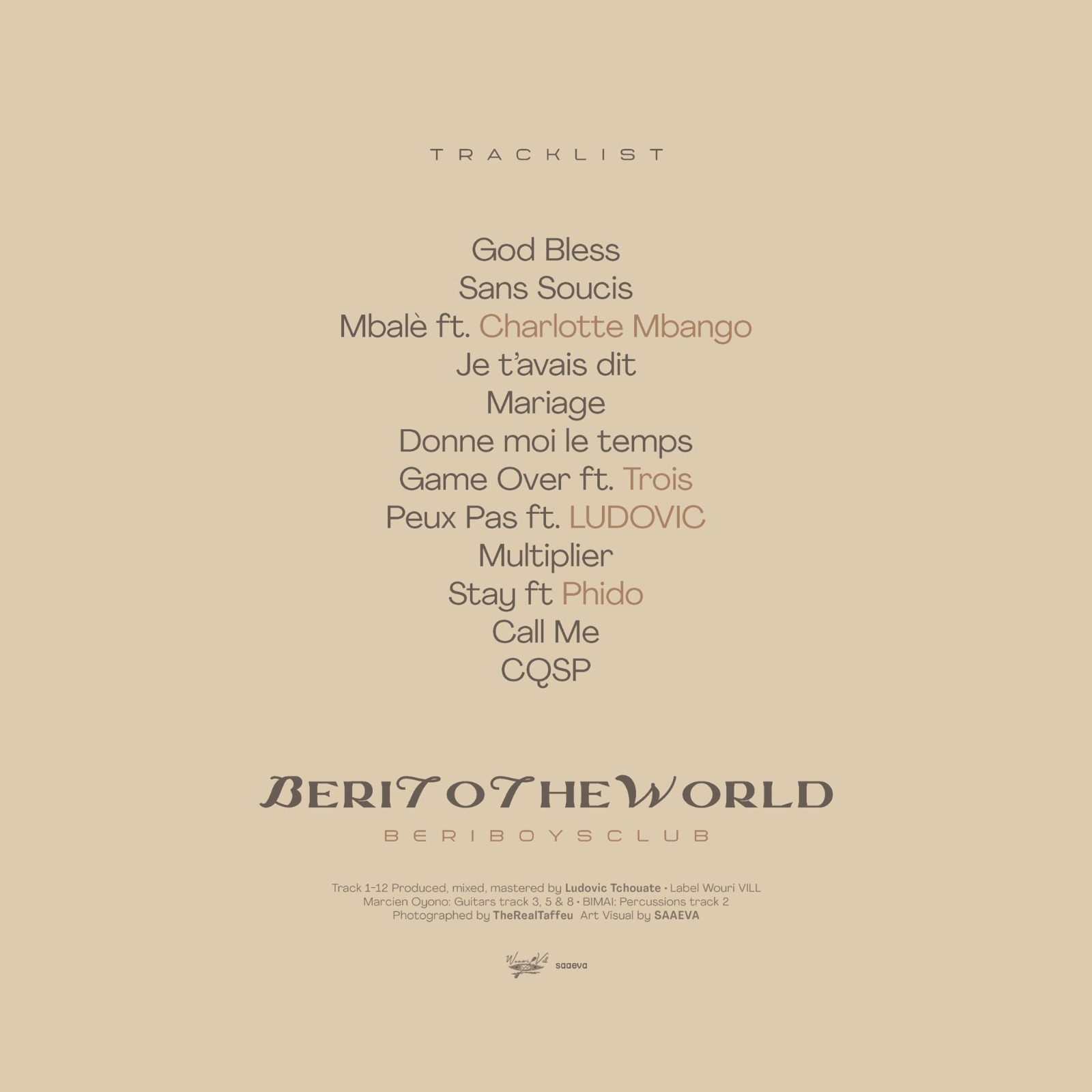 Musique: le nouvel album de Beri Boys Club est disponible