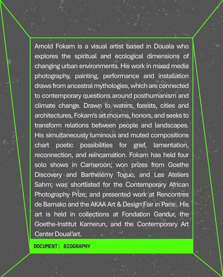 Art visuel : Arnold Fokam sélectionné à la 15ᵉ édition du Lagos Photo Festival