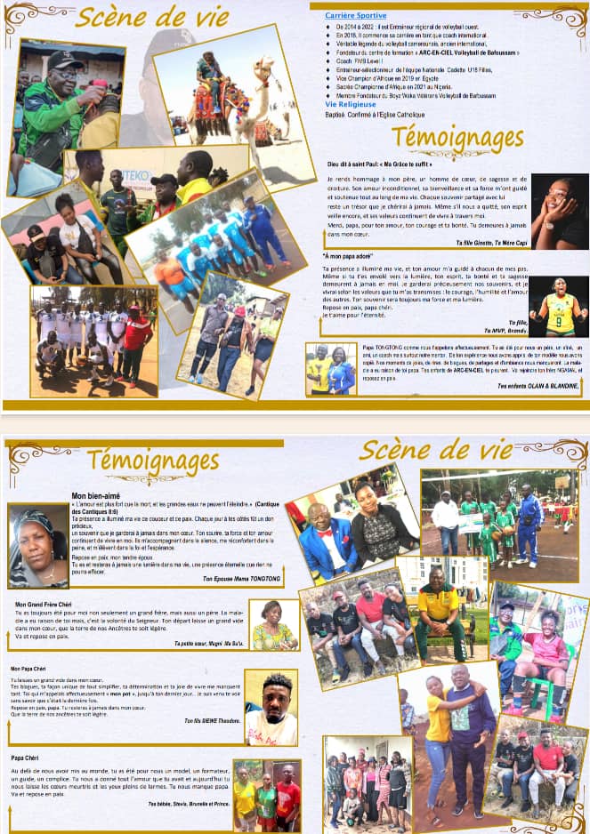 Trois jours d’hommage pour le maestro du volleyball camerounais, Tongtong Siewe Émile