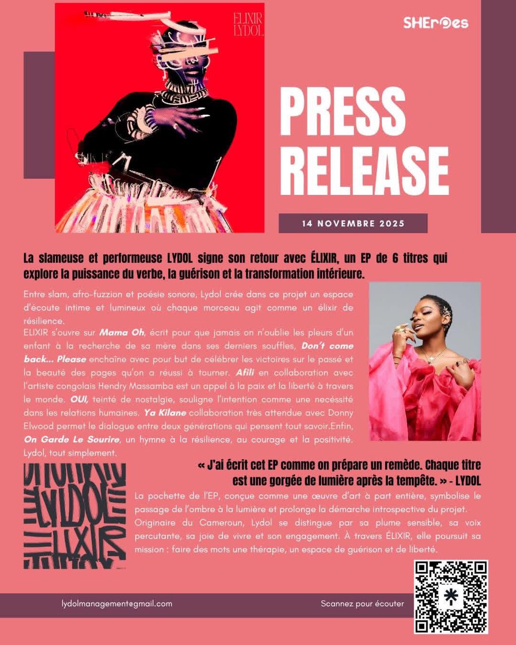 Lydol dévoile "Élixir" : « J’ai écrit cet EP comme on prépare un remède »