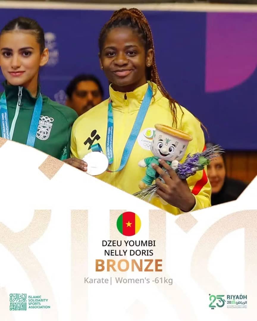 Jeux islamiques 2025 : la karatéka Nelly Dzeu Youmbi offre le bronze au Cameroun