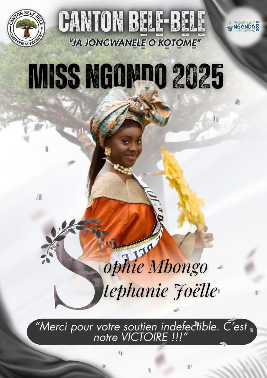 Culture : Sophie Mbongo Stephanie Joëlle élue Miss Ngondo 2025