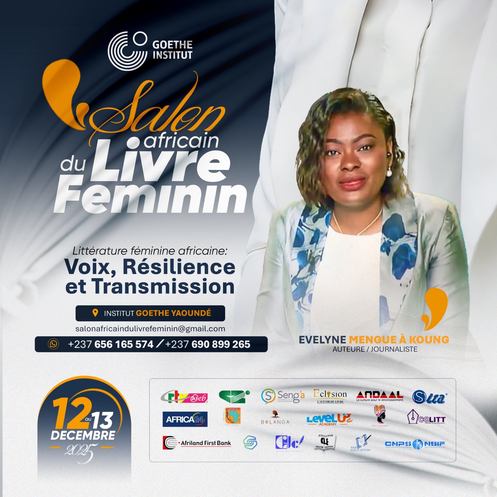 Littérature : 1ʳᵉ édition du Salon africain du livre féminin (SALIF), RDV du 12 au 13 décembre 2025