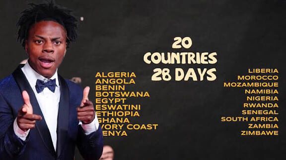 IShowSpeed en mission en Afrique