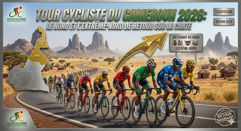 Cyclisme : le Grand Nord de retour sur la carte du Tour Cycliste International du Cameroun 2026