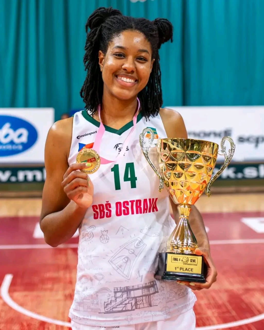 Marina Ewodo championne de la Central Europe Women’s League avec SBŠ Ostrava