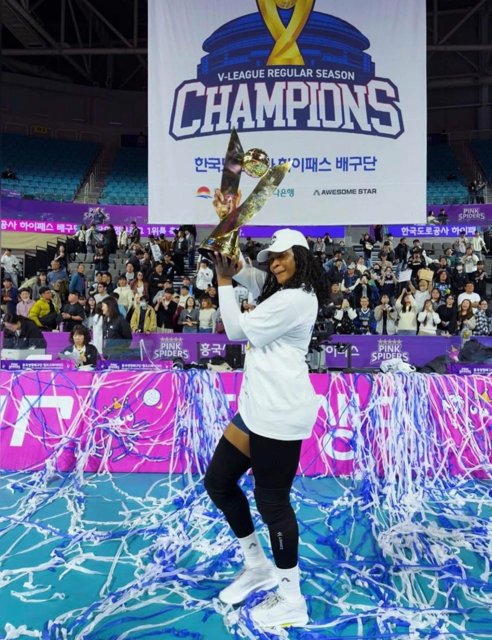 Volleyball : Laetitia Moma sur le toit de la V-League sud-coréenne