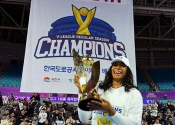 Volleyball : Laetitia Moma sur le toit de la V-League sud-coréenne