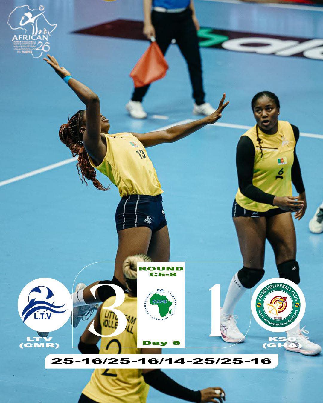 Championnat d'Afrique des clubs champions de volleyball dames 2026 : Litto Team vise la 5e place, Mayo Kani tombe face au Kenya