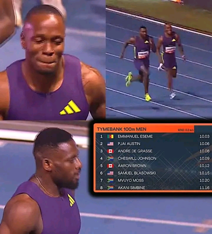Simbine Classic de Pretoria : Eseme renverse De Grasse et Simbine et triomphe en 10.03