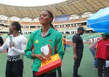 Athlétisme : Doublé de prestige pour Hervege Kole Etame au Meeting Gabriel Tiacoh