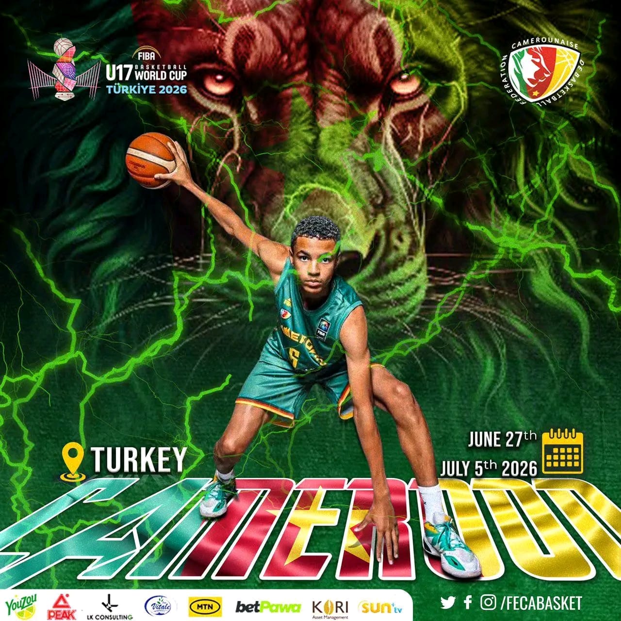 Coupe du Monde FIBA U17 Garçon : le Cameroun mise sur le sniper Nolan Ngangmeni