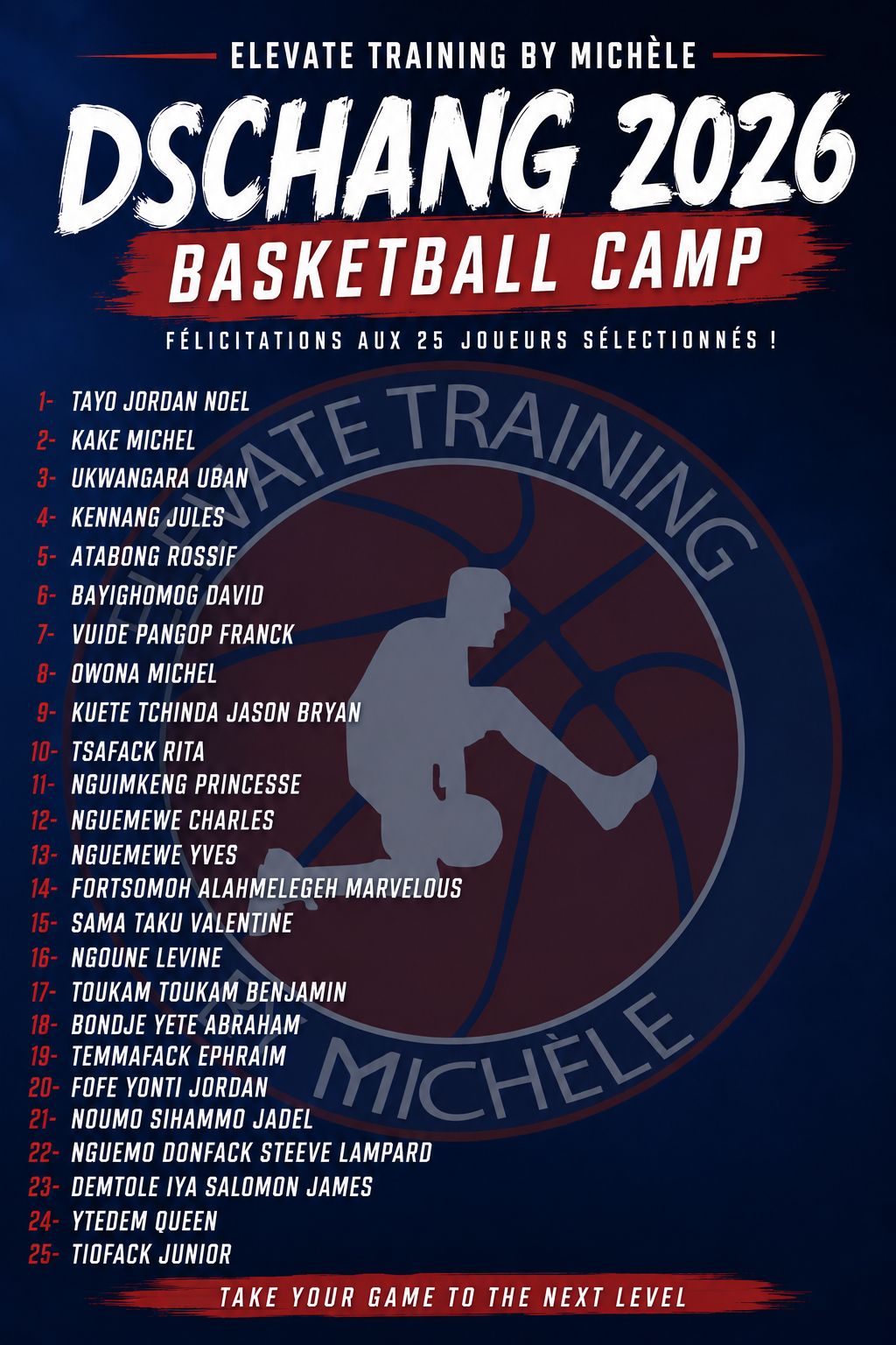 Dschang au cœur du développement du basketball camerounais avec le camp “Elevate Training By Michelle