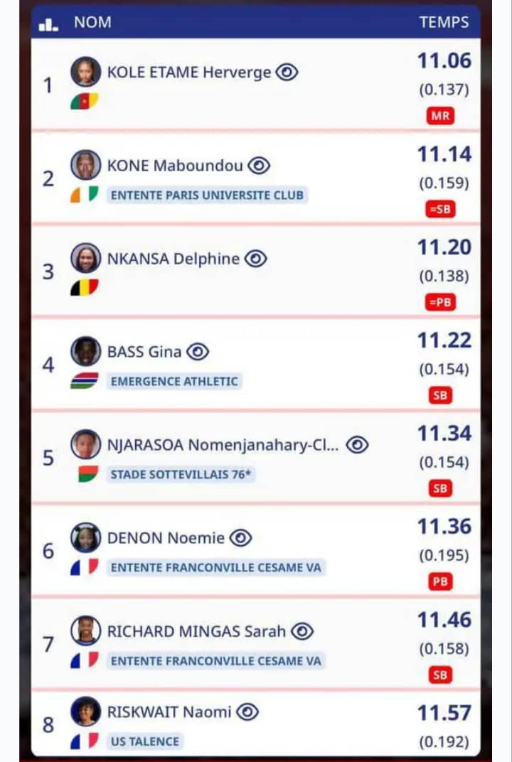 Montgeron : Kole Etame explose son record en 11’’06