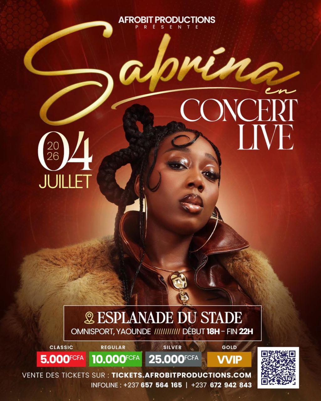 Sabrina Love : Quatre RMA et un Palais des Sports de Yaoundé en cours