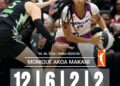 WNBA : Monique Akoa Makani confirme sa montée en puissance et guide les siens vers la victoire