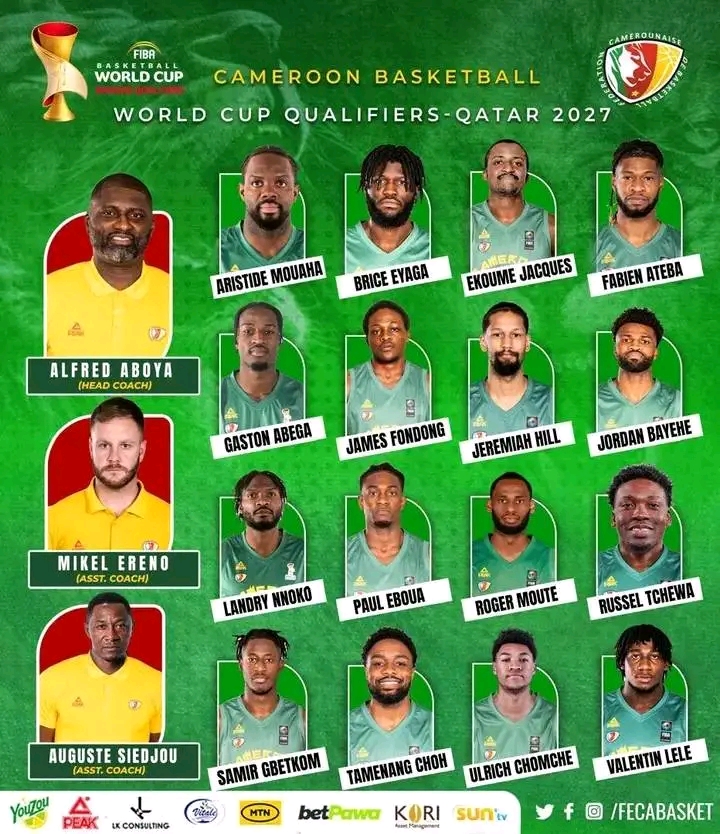 Éliminatoires Mondial FIBA 2027 : le Cameroun dévoile son armada pour la bataille de Douala
