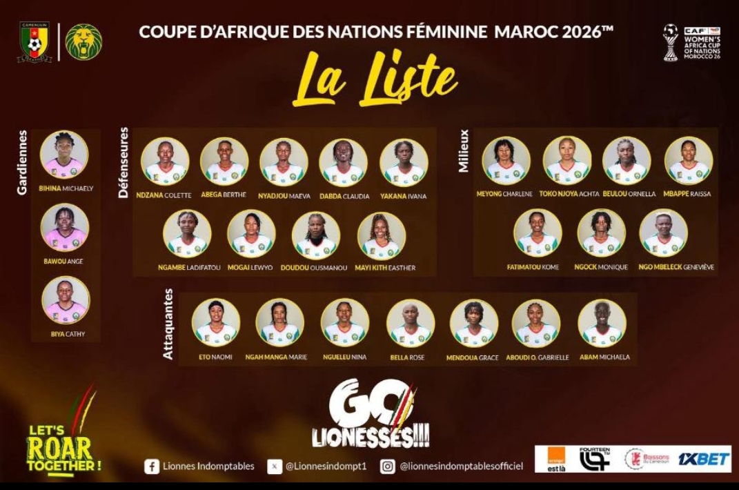 CAN féminine 2026 : voici les grands choix qui redessinent les Lionnes Indomptables