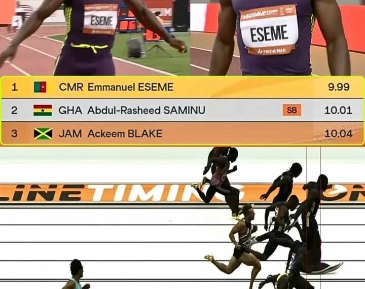Athlétisme : Emmanuel Eseme s'impose à Budapest en 9"99