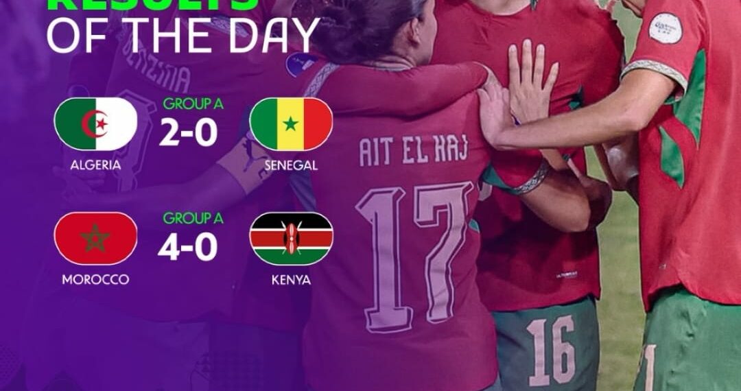 CAN Féminine 2026 : le Maroc, l'Algérie, la Côte d'Ivoire et la Tanzanie prennent les commandes des groupes A et B