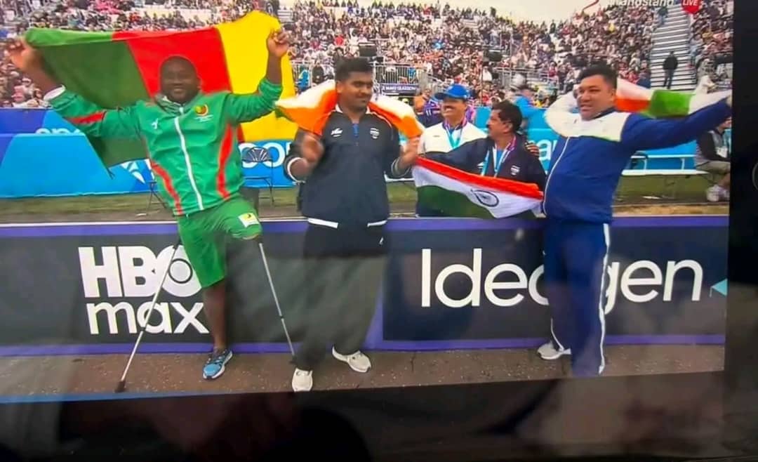 Glasgow 2026 : Lancer du poids F57, Cédric Lekezo monte sur la troisième marche du podium