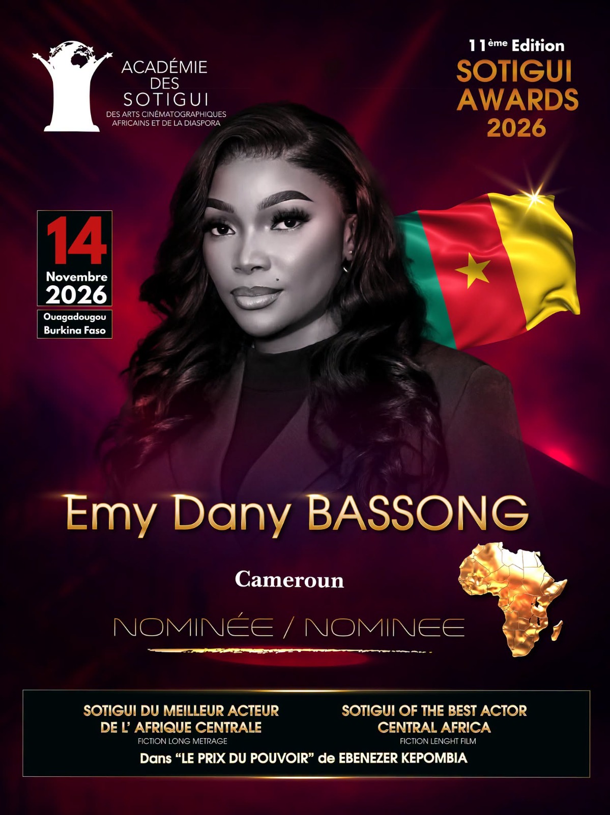 Sotigui Awards 2026 : quatre talents camerounais en lice