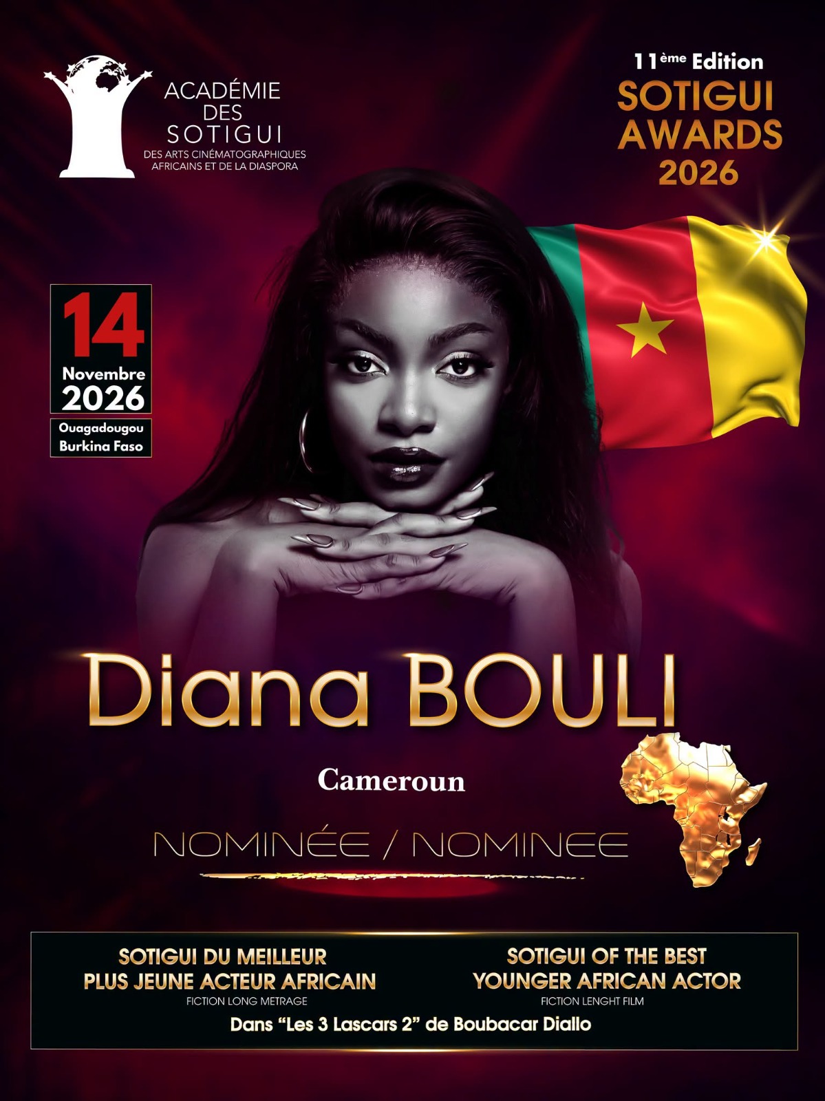 Sotigui Awards 2026 : quatre talents camerounais en lice