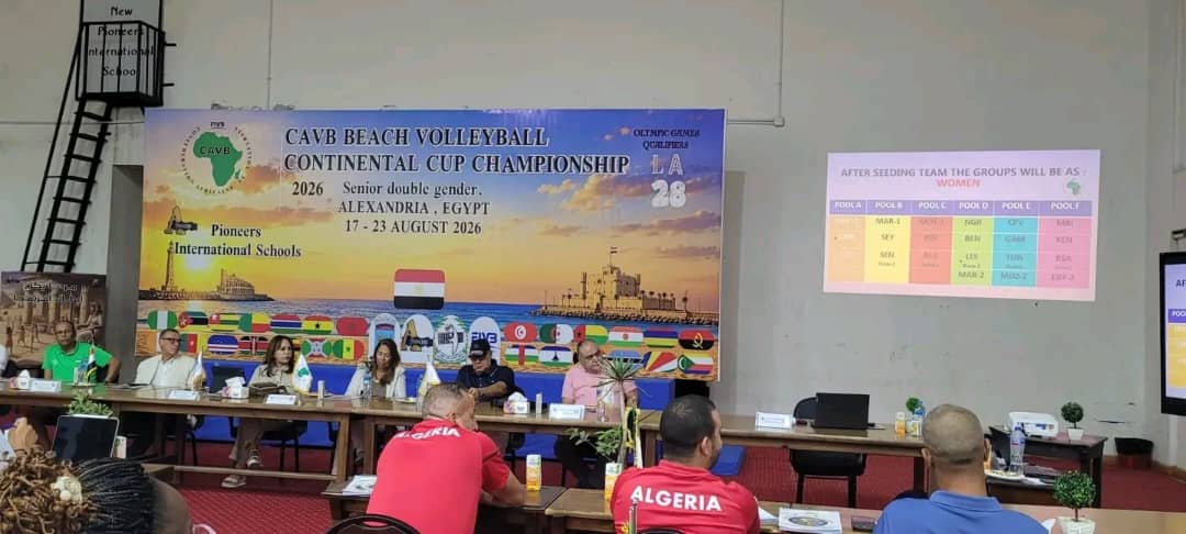 Chan Beach-Volley 2026 : le Cameroun connaît ses adversaires à Alexandrie