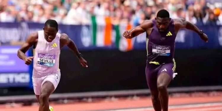Finale de la Diamond League : Eseme termine deuxième à Bruxelles en 9″93