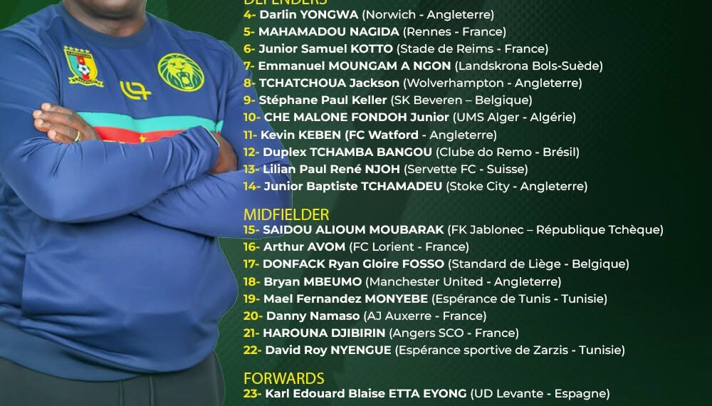 Lions Indomptables : les anciens s’effacent, une nouvelle génération arrive