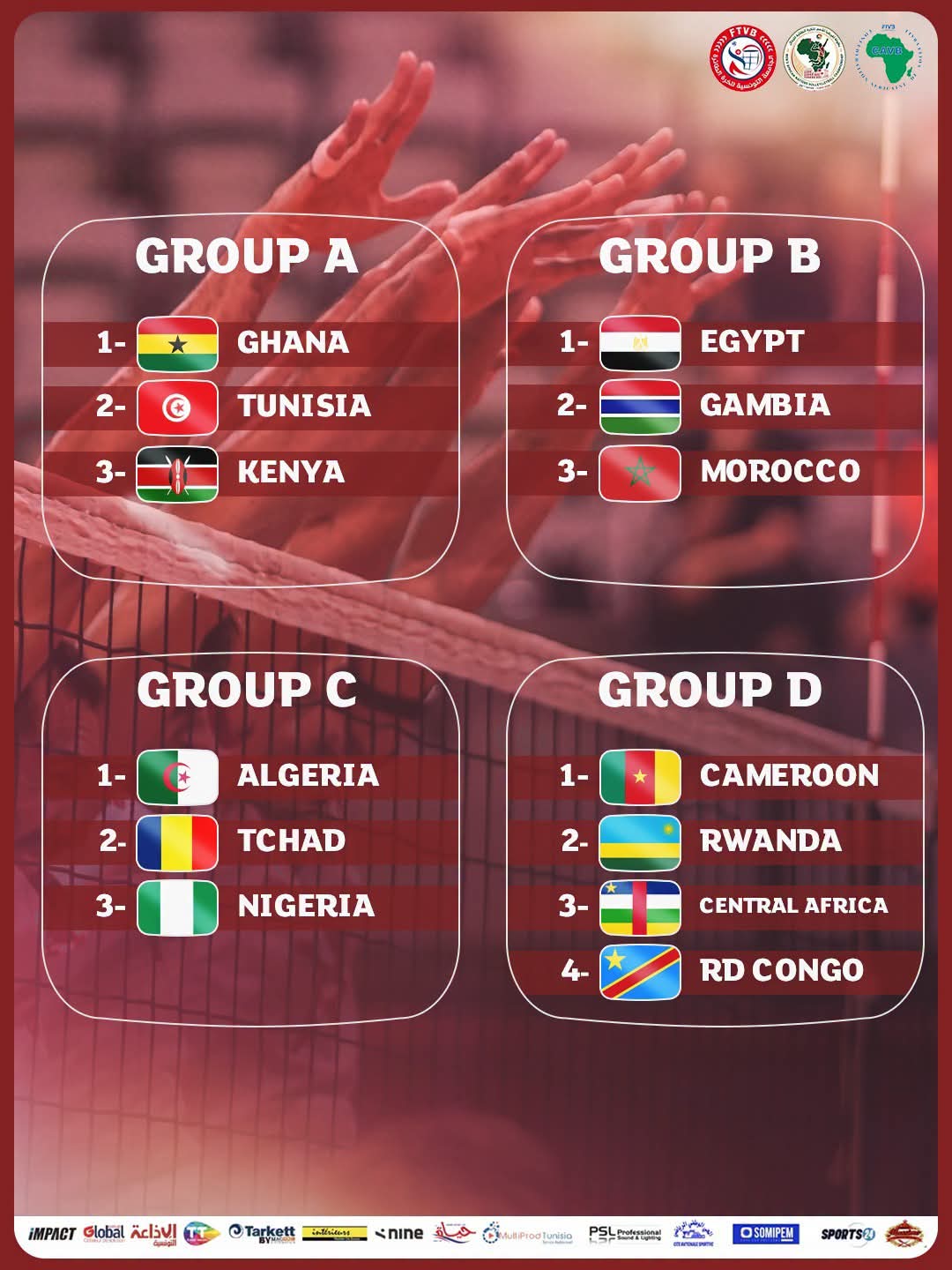 Chan Volleyball Messieurs 2026 : le Cameroun fixé sur ses adversaires à Tunis