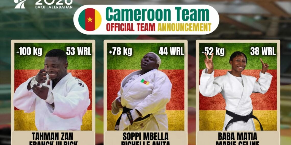 Championnats du Monde de Judo 2026 : Trois judokas pour défendre les couleurs du Cameroun à Bakou