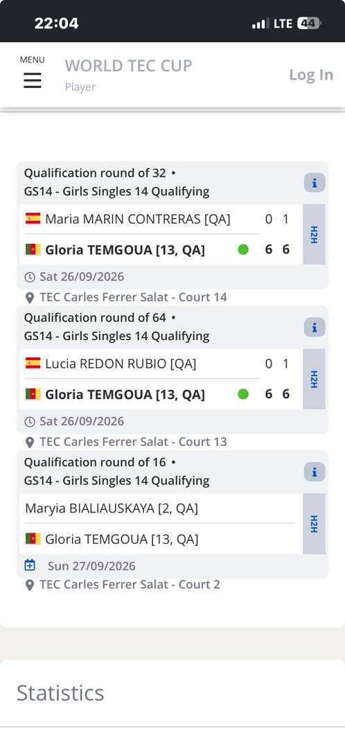 World Tec Cup 2026 : Gloria Temgoua démarre par deux victoires à Barcelone