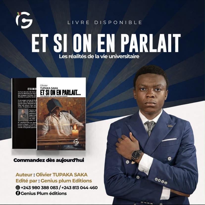 Littérature : Olivier Tupaka Saka met des mots sur les difficultés silencieuses des étudiants en RDC
