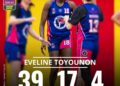 Série A2 Italienne de Basketball F: 39 points, 17 rebonds Eveline Toyounon fait trembler les parquets italiens